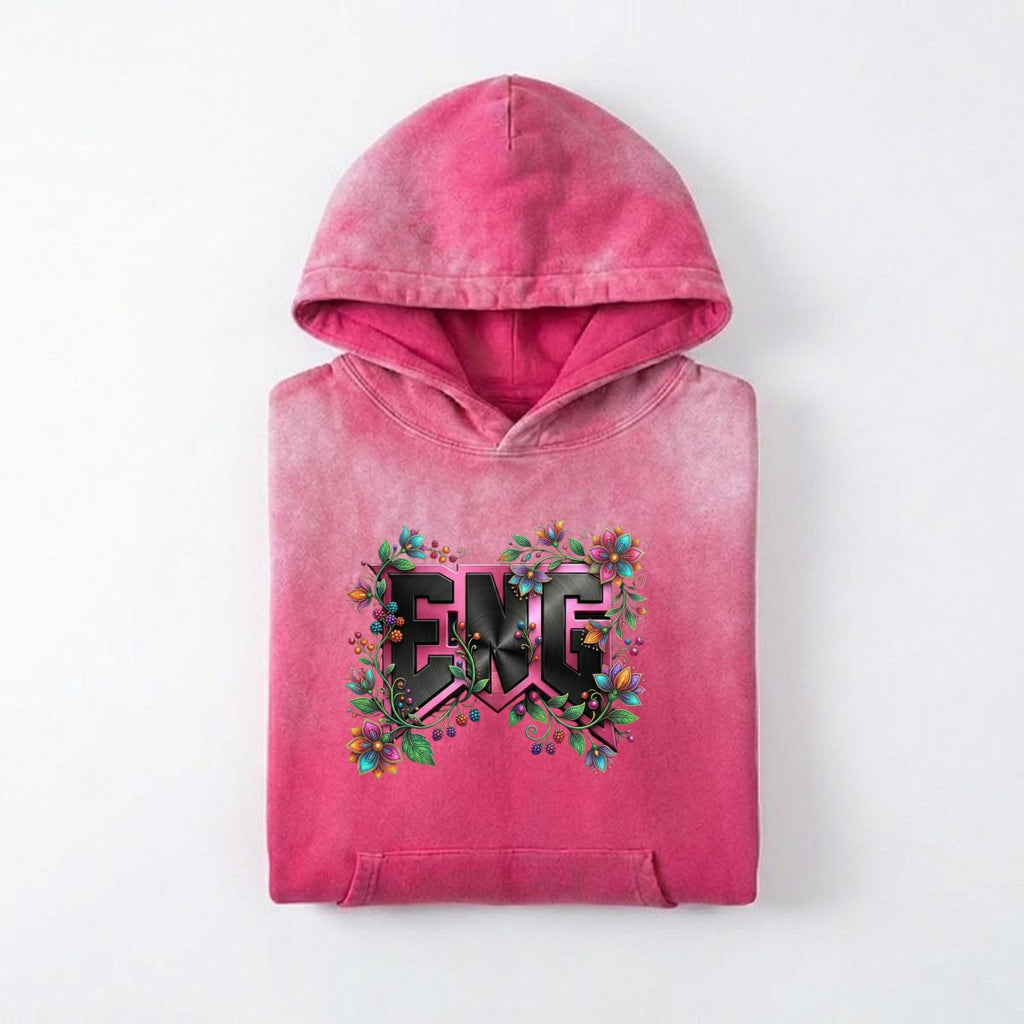 ENG Floral Washed Hoodie