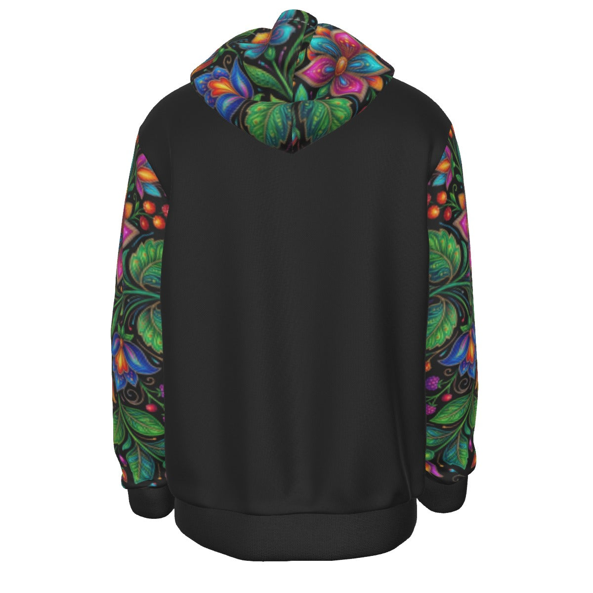 ENG floral Print Hoodie
