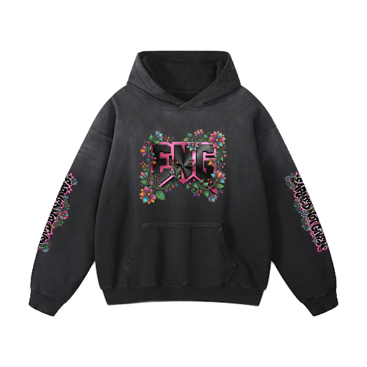 ENG Floral Washed Hoodie