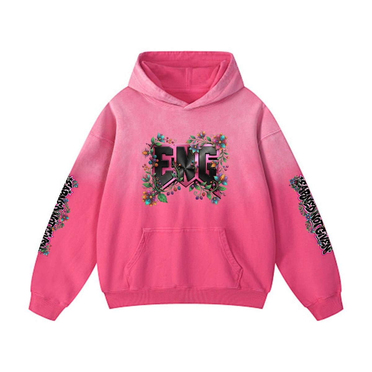ENG Floral Washed Hoodie